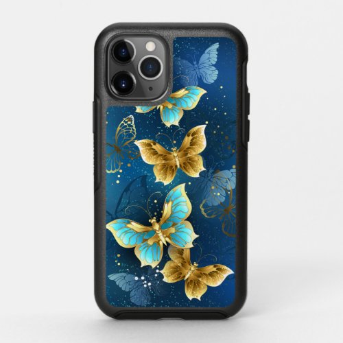 Golden butterflies OtterBox symmetry iPhone 11 pro case