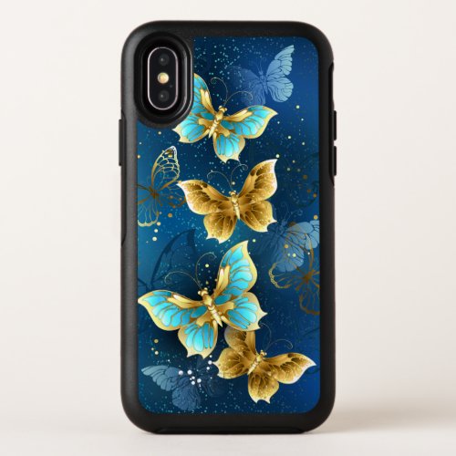 Golden butterflies OtterBox symmetry iPhone XS case