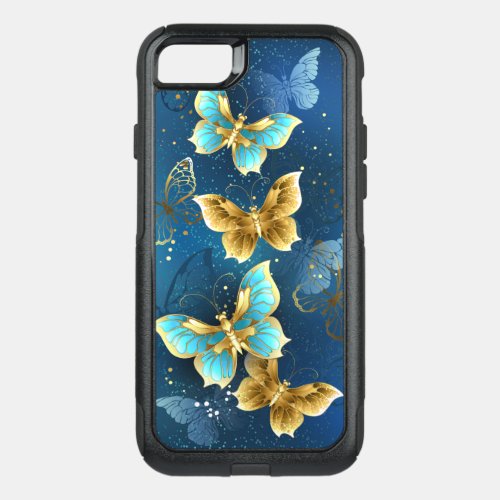 Golden butterflies OtterBox commuter iPhone SE87 case