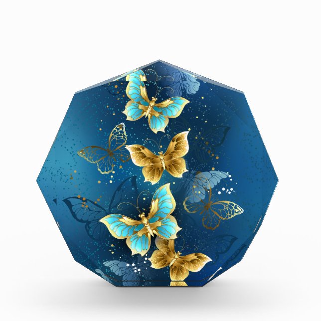 Golden butterflies photo block (Front)