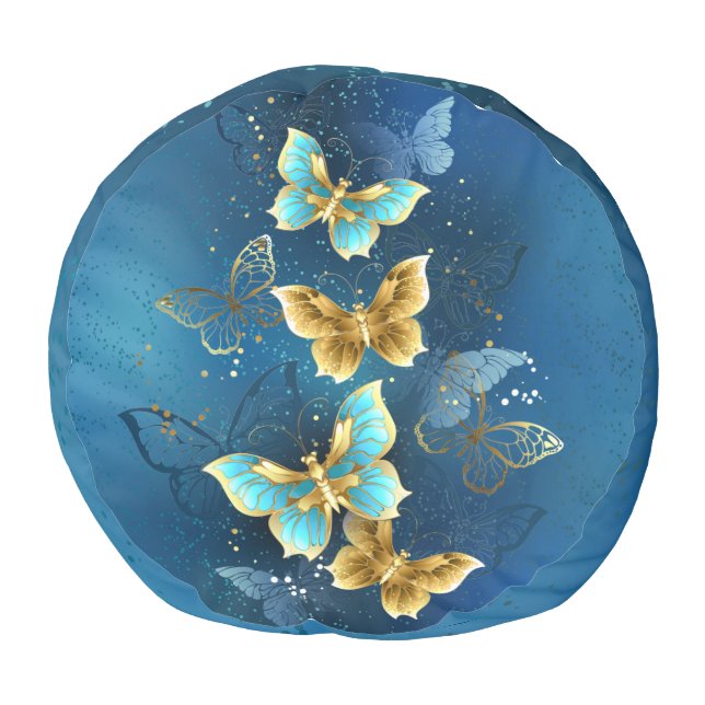 Golden butterflies pouf (Bottom)