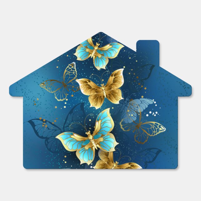 Golden butterflies sign (Front)