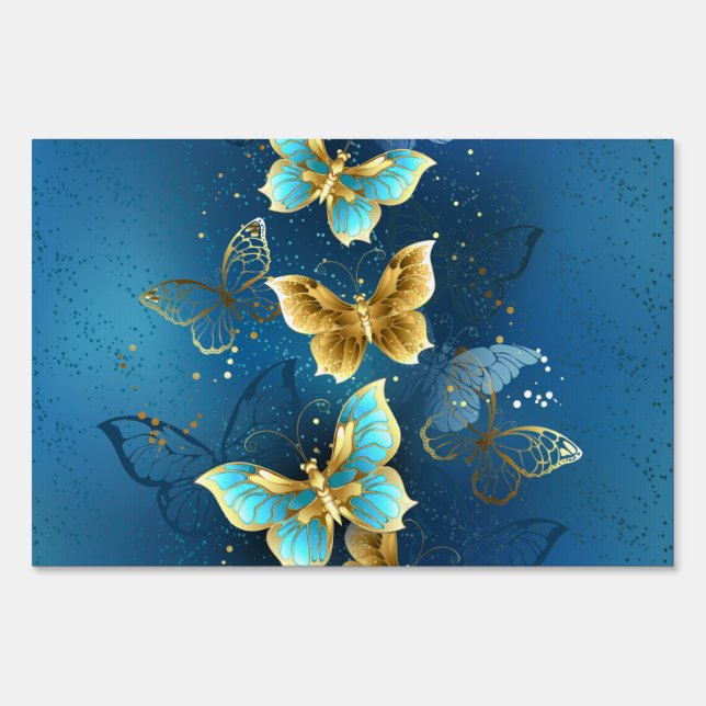 Golden butterflies sign (Front)