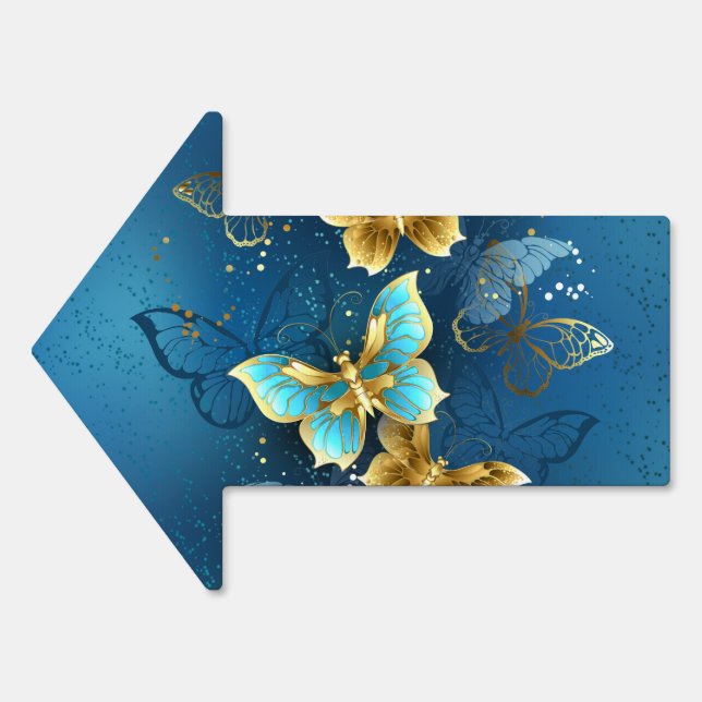 Golden butterflies sign (Front)