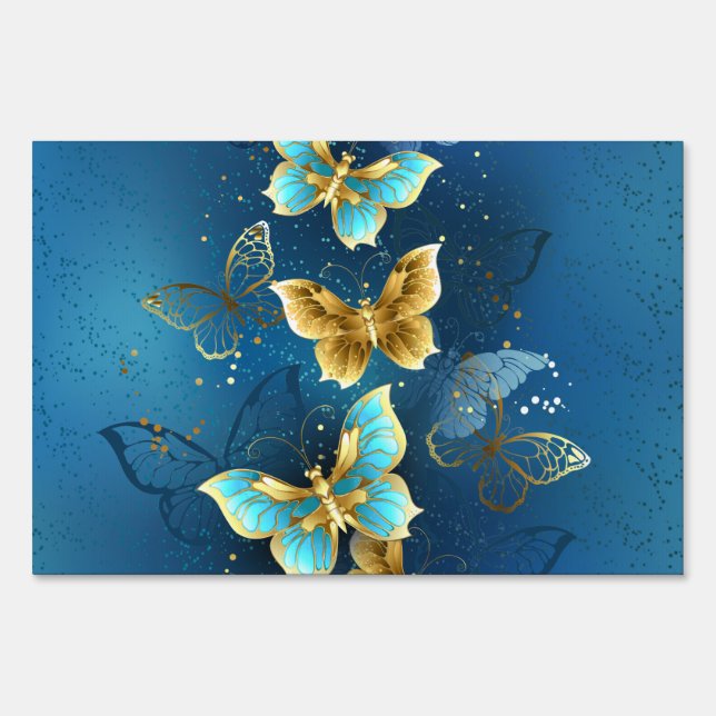 Golden butterflies sign (Front)