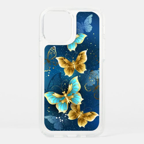 Golden butterflies speck iPhone 12 case
