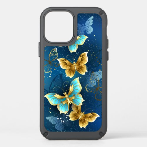 Golden butterflies speck iPhone 12 pro case