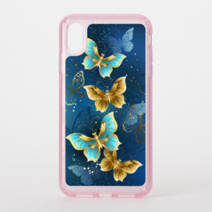 Golden butterflies speck iPhone XS max case