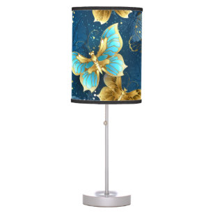 Golden butterflies table lamp