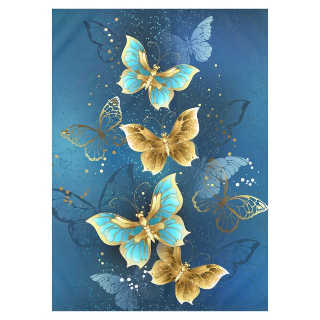 Golden butterflies tablecloth (Front)