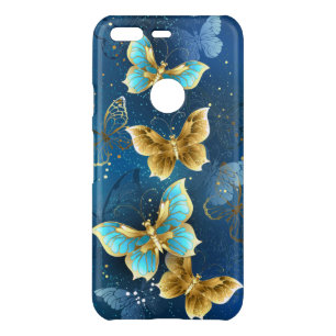 Golden butterflies uncommon google pixel case