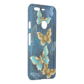 Golden butterflies uncommon google pixel case (Back/Right)
