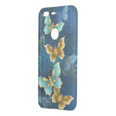 Golden butterflies uncommon google pixel case (Back/Left)