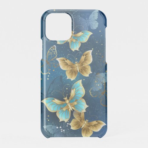 Golden butterflies iPhone 11 pro case