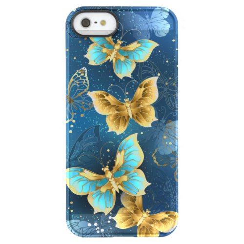 Golden butterflies permafrost iPhone SE55s case