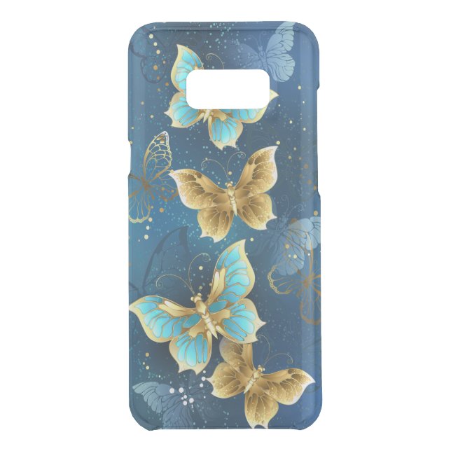 Golden butterflies uncommon samsung galaxy case (Back)