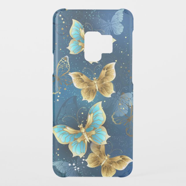 Golden butterflies uncommon samsung galaxy case (Back)