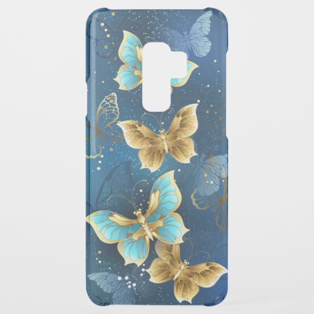 Golden butterflies uncommon samsung galaxy case (Back)