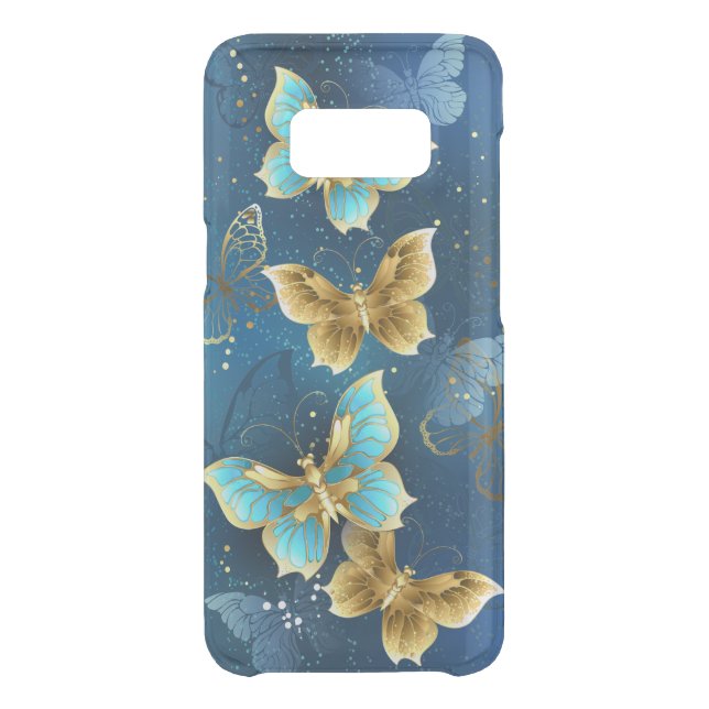 Golden butterflies uncommon samsung galaxy case (Back)