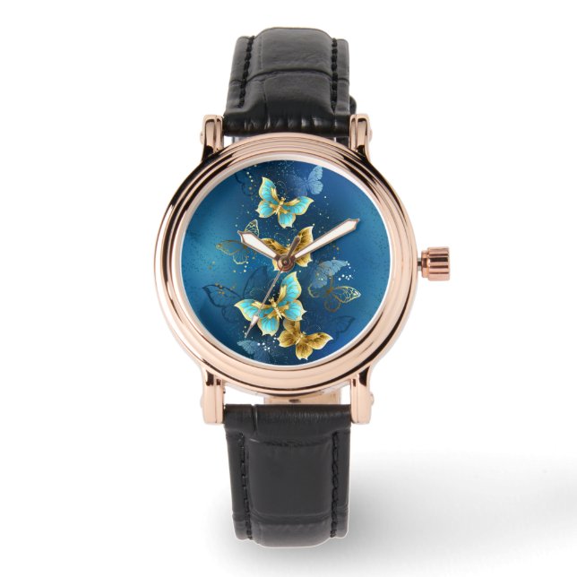 Golden butterflies watch (Front)