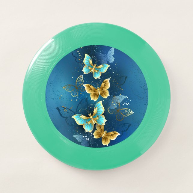 Golden butterflies Wham-O frisbee (Front)
