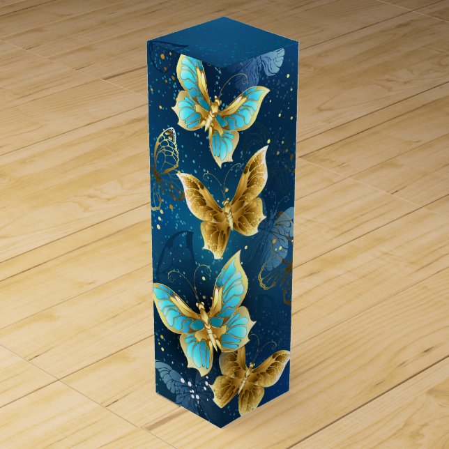 Golden butterflies wine box (Front)