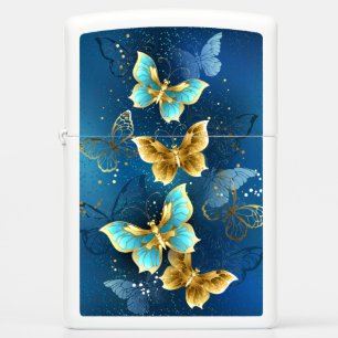 Golden butterflies zippo lighter
