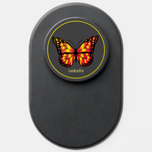 Golden Butterfly and Monogram PopSocket