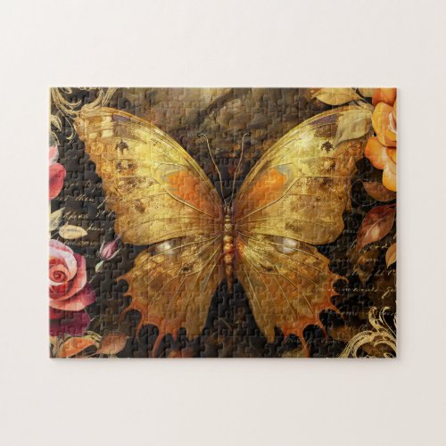 Golden Butterfly in Autumn Jigsaw Puzzle