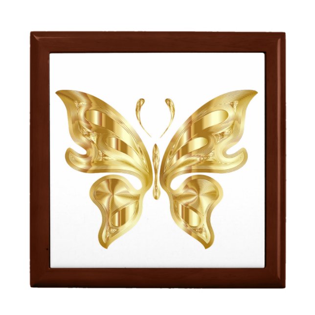 GOLDEN BUTTERFLY KEEPSAKE BOX (Front)