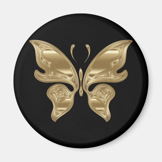 Golden butterfly magnet (Front)