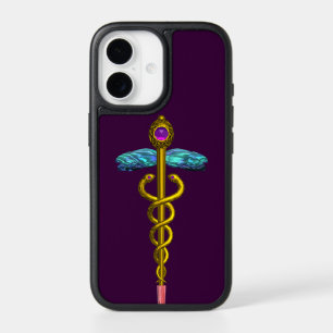 GOLDEN CADUCEUS ,purple  iPhone 17 Case
