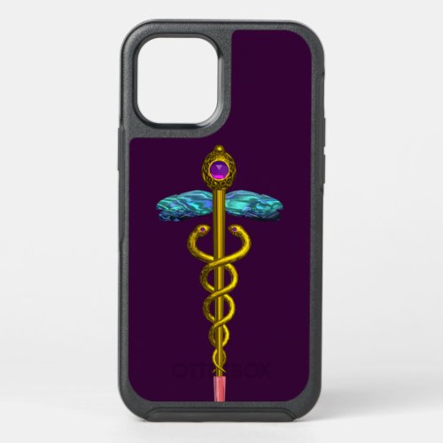 GOLDEN CADUCEUS purple  OtterBox Symmetry iPhone 12 Case