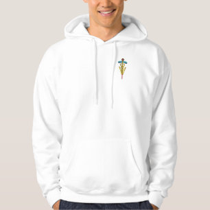 GOLDEN CADUCEUS VETERINARY SYMBOL HOODIE