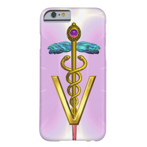 GOLDEN CADUCEUS VETERINARY SYMBOL Light Pink Lilac Barely There iPhone 6 Case