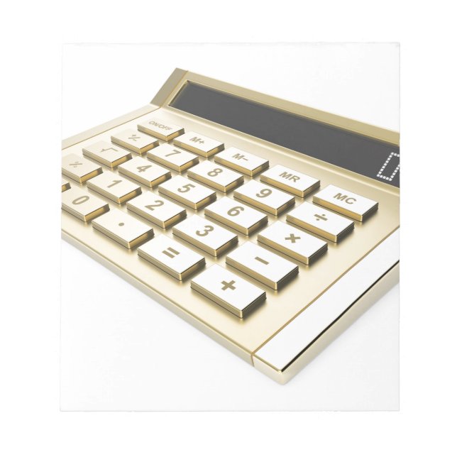 Golden calculator notepad (Front)