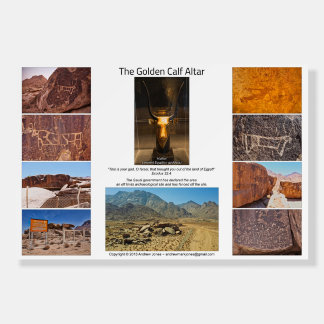 Golden Calf Altar Photo Collage Poster