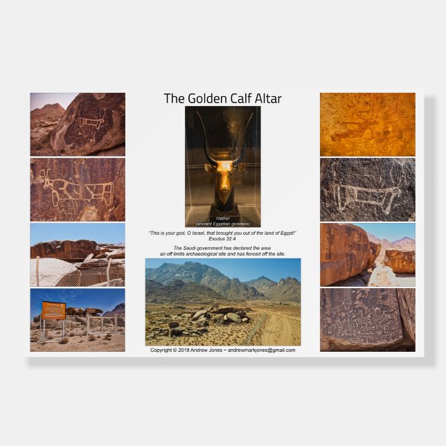 Golden Calf Altar Photo Collage Poster (Front)