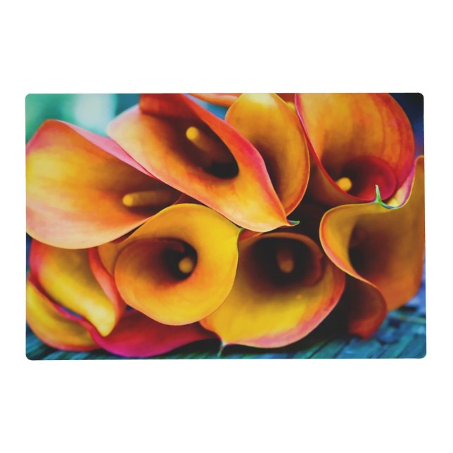 Golden Calla Lillies Placemat (Front)
