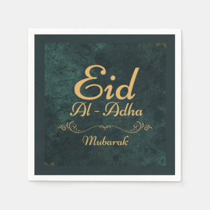 Golden Calligraphy Eid Al-Adha Mubarak 2025 Napkins