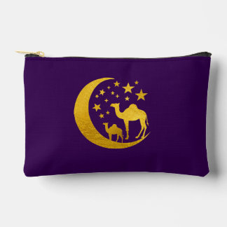 Golden   Camel&Crescent Moon Accessory Pouch