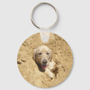 Golden Camouflage Keychain