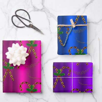 Golden Candy Cane Delight Luxe Christmas