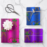Golden Candy Cane Delight Luxe Christmas Wrapping Paper Sheets<br><div class="desc">Introducing our "Golden Candy Cane Delight Luxe Christmas Wrapping Paper Sheets" – a magical collection designed to elevate your holiday gift-giving to new heights. This set of three distinct wrapping papers offers a burst of festive colors and shimmering delight to your presents. Each sheet is a work of art, showcasing...</div>