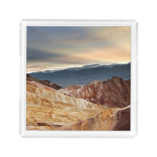 Golden Canyon at Sunset Acrylic Tray
