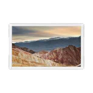 Golden Canyon at Sunset Acrylic Tray