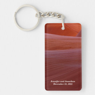 Golden Canyon Swirl Keychain Custom Party Favor