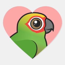 Birdorable Golden-capped Parakeet Heart Sticker