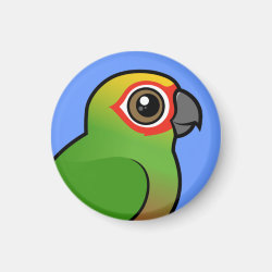 Birdorable Golden-capped Parakeet Round Magnet