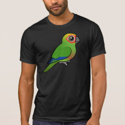Birdorable Golden-capped Parakeet Men's Alternative Apparel Basic Crew Neck T-Shirt